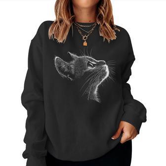 Chat Dessin Chat Maman Chat Papa Hommes S Enfants Chat Drôle Sweat-shirt pour femme - Cadeauxyz
