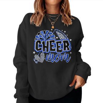 Cheer Mom Blue Cheerleader Game Day Cheer Mama Football Women Sweatshirt - Thegiftio UK