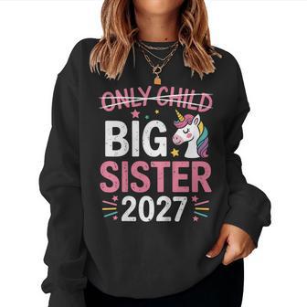 Only Child Crossed Out Big Sister 2027 Women Sweatshirt - Thegiftio UK