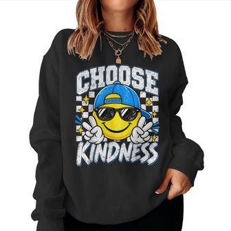 Choose Kindness Retro Be Kind Inspirational Kids Boys Women Sweatshirt | Seseable UK