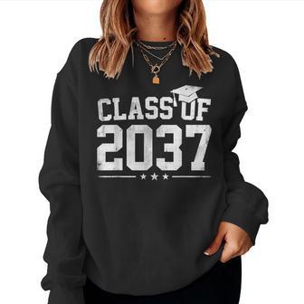 Class Of 2037 Pre K Grow With Me Graduation Boys Girls Kids Women Sweatshirt - Thegiftio UK