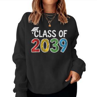 Class Of 2039 Grow With Me Pre-K 12Th Grade 2039 Graduation Women Sweatshirt | Seseable UK