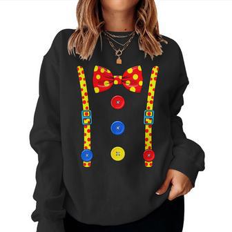 Clown Costume Halloween Circus Clown Matching Kids Women Sweatshirt | Seseable UK