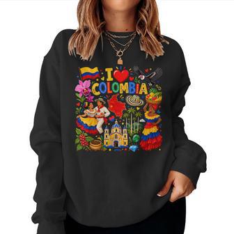 Colombian Flag Colombia Landmarks Pride Kids Women Sweatshirt - Thegiftio UK