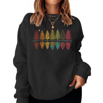 Colorful Forest Trees Reflection Outdoors Kids Women Sweatshirt - Thegiftio UK