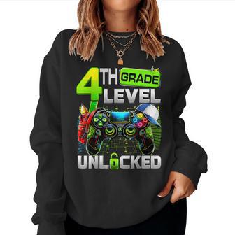 Controller 4Th Grade Fourth Level Unlocked First Day Boys Women Sweatshirt - Thegiftio UK