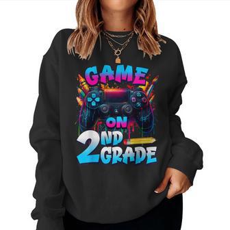 Controller Game On 2Nd Grade First Day Of School Boys Kids Women Sweatshirt - Thegiftio UK