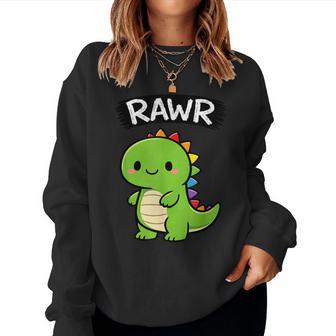 Cool Cute Kawaii Dinosaur Lover Pun Women Women Sweatshirt - Thegiftio UK