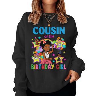 Cousin Of Birthday Girl Gracie Birthday Dolls Girl Party Women Sweatshirt - Thegiftio UK