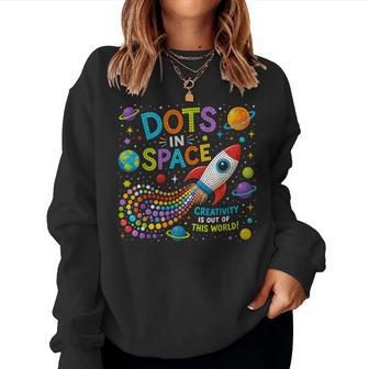 Cute Boys Girls Colorful Creative Dots In Space Women Sweatshirt - Thegiftio UK