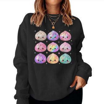 Cute Dumpling Kawaii Pastel Anime Dumpling Lovers Kids Girls Women Sweatshirt | Seseable UK