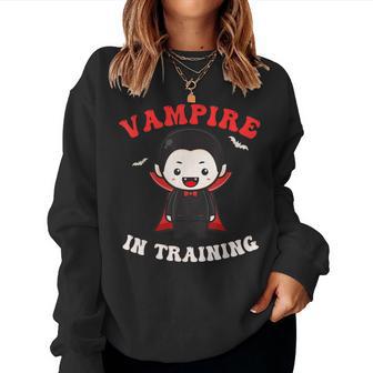 Cute Vampire In Training Halloween Apparel For Kids Boy Girl Women Sweatshirt | Seseable UK