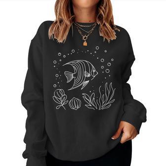 Damisela Dibujo Artístico De Líneas Cuello Sudadera Mujer - Regaloses