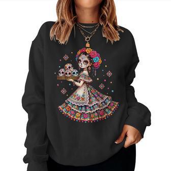 Dia De Los Muertos La Catrina Day Of The Dead Girl Women Women Sweatshirt - Thegiftio UK