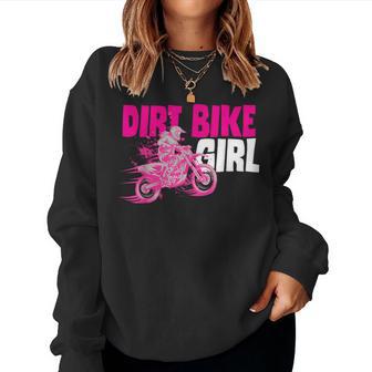 Dirt Bike Girl Sweatshirt Frauen - Geschenkecke