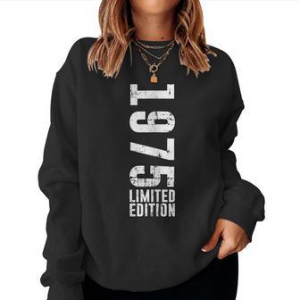 Diseño De Cumpleaños Edición Limitada Yintage 1975 Cuello Sudadera Mujer - Regaloses