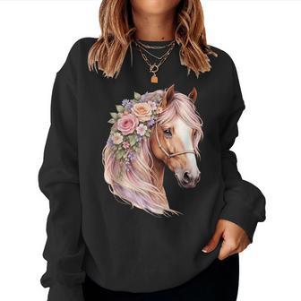 Disfraz De Caballo Floral Para Niña In Mangas Sudadera Mujer - Regaloses