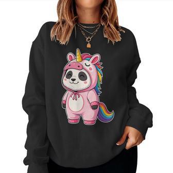 Disfraz De Panda Kawaii En Unicornio Para Niñas Y Niños Amante De Los Pandas Sudadera Mujer - Regaloses