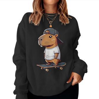 Divertido Capybarakaterkateboard Hip Hop Hombres Es Niños Sudadera Mujer - Regaloses