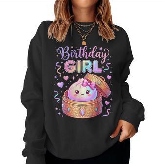 Dumpling Kawaii Pastel Anime Dumpling Lovers Birthday Girl Women Sweatshirt | Seseable UK