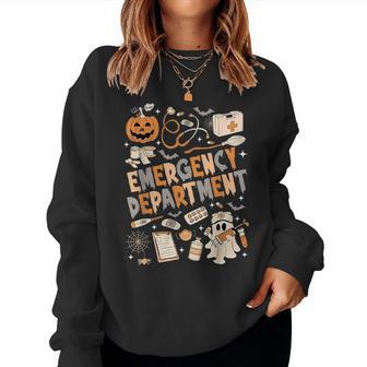 Er Nurse Halloween Er Boo Crew Emergency Department Women Sweatshirt - Thegiftio UK