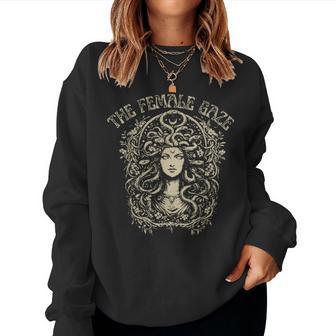 The Female Gaze Medusa Gothic Mythology Feminist Women Women Sweatshirt - Thegiftio UK