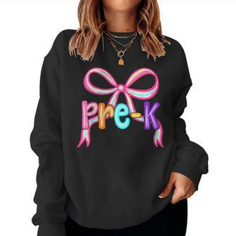 First Day Of Prek For Kids Girls Boys Teacher Back To School Women Sweatshirt - Thegiftio UK