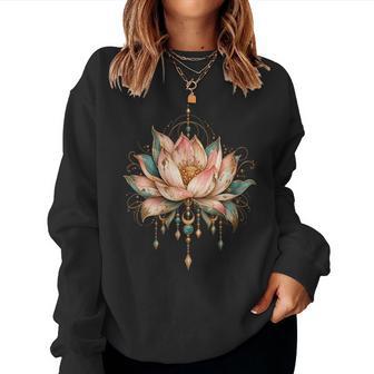 Fleur De Lotus Bohèmeintageieilli Pour Sweat-shirt pour femme - Cadeauxyz