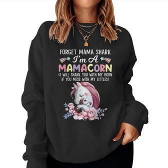 Forget Mama Shark I Am A Mamacorn Unicorn Christmas Ideas For Mom Women Sweatshirt | Seseable UK
