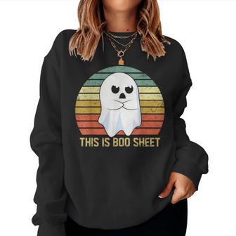 This Is Boo Sheet Ghost Halloween Costume Women Women Sweatshirt - Thegiftio UK