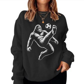 Soccer Bigfoot Bicycle Kick Sasquatch Kids Boys Girls Women Sweatshirt - Thegiftio UK