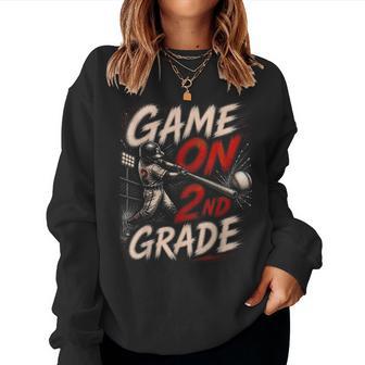 Game On 2Nd Grade Back To School Boys Women Sweatshirt - Thegiftio UK