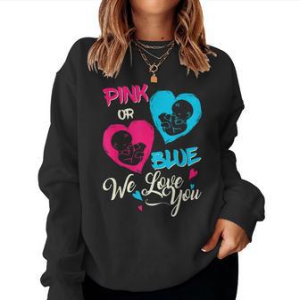 Gender Reveal For Mom And Dad Boy Or Girl Sudadera Mujer - Regaloses