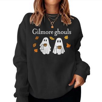 Gilmore Ghouls Fall Ghost Coffee Cozy Cute Spooky Season Women Sweatshirt - Thegiftio UK