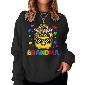 Grandma Master Builder Building Bricks Blocks Women Sweatshirt | Seseable UK