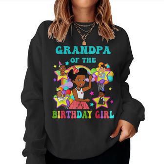 Grandpa Of Birthday Girl Gracie Pink Doll Family Decorations Women Sweatshirt - Thegiftio UK