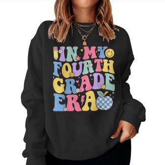 Groovy In My Fourth Grade Era 4Th Grade Back To School Women Sweatshirt | Seseable UK
