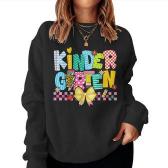 Groovy Kindergarten For Girls Boys Teacher Pre-K Preschool Women Sweatshirt - Thegiftio UK