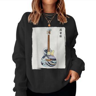Guitare D'art Japonais Pour Hommes S Enfants Sweat-shirt pour femme - Cadeauxyz