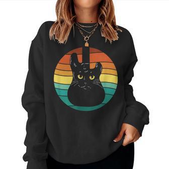 Guitare Et Chat Graphique – Pour Hommes Et S Fans De Guitare Et De Chat Sweat-shirt pour femme - Cadeauxyz