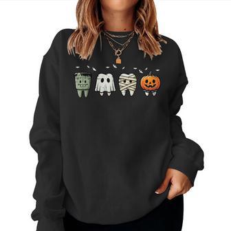 Halloween Dentist Th Ghost Dental Costume Kids Women Sweatshirt - Thegiftio UK