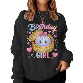 Happy Birthday Girl Kawaii Dumpling Anime Birthday Party Women Sweatshirt | Seseable UK