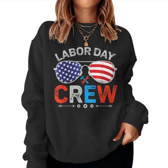 Happy Labor Day Crew Patriotic Kids Labor Day Women Sweatshirt - Thegiftio UK