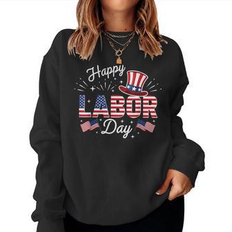 Happy Labor Day Patriotic Union Workers Usa Flag Women Women Sweatshirt | Seseable UK