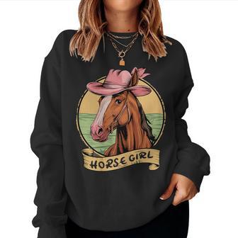 Horse Girl Loves Horses Ecuestre Caballos Niña Caballo Sudadera Mujer - Regaloses