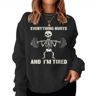 Humor Fitness Y Gimnasio Regalo Divertido Para Deportistas Cuello Sudadera Mujer - Regaloses