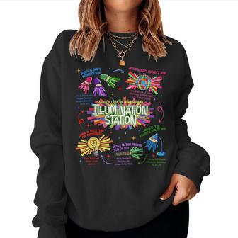 Illumination Station Vbs 2026 Bible Jesus Christian Lights Women Sweatshirt - Thegiftio UK