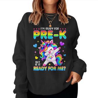 I'm Ready For Prek Unicorn Back To School Preschool Girl Kid Women Sweatshirt - Thegiftio UK