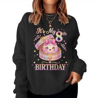 It's My 8Th Birthday Girl Dumpling Kawaii Anime 8 Year Old Women Sweatshirt | Seseable UK