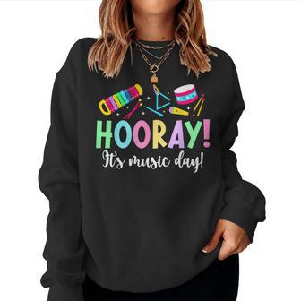 It's Music Day Music Teacher Music Teaching Women Sweatshirt - Thegiftio UK